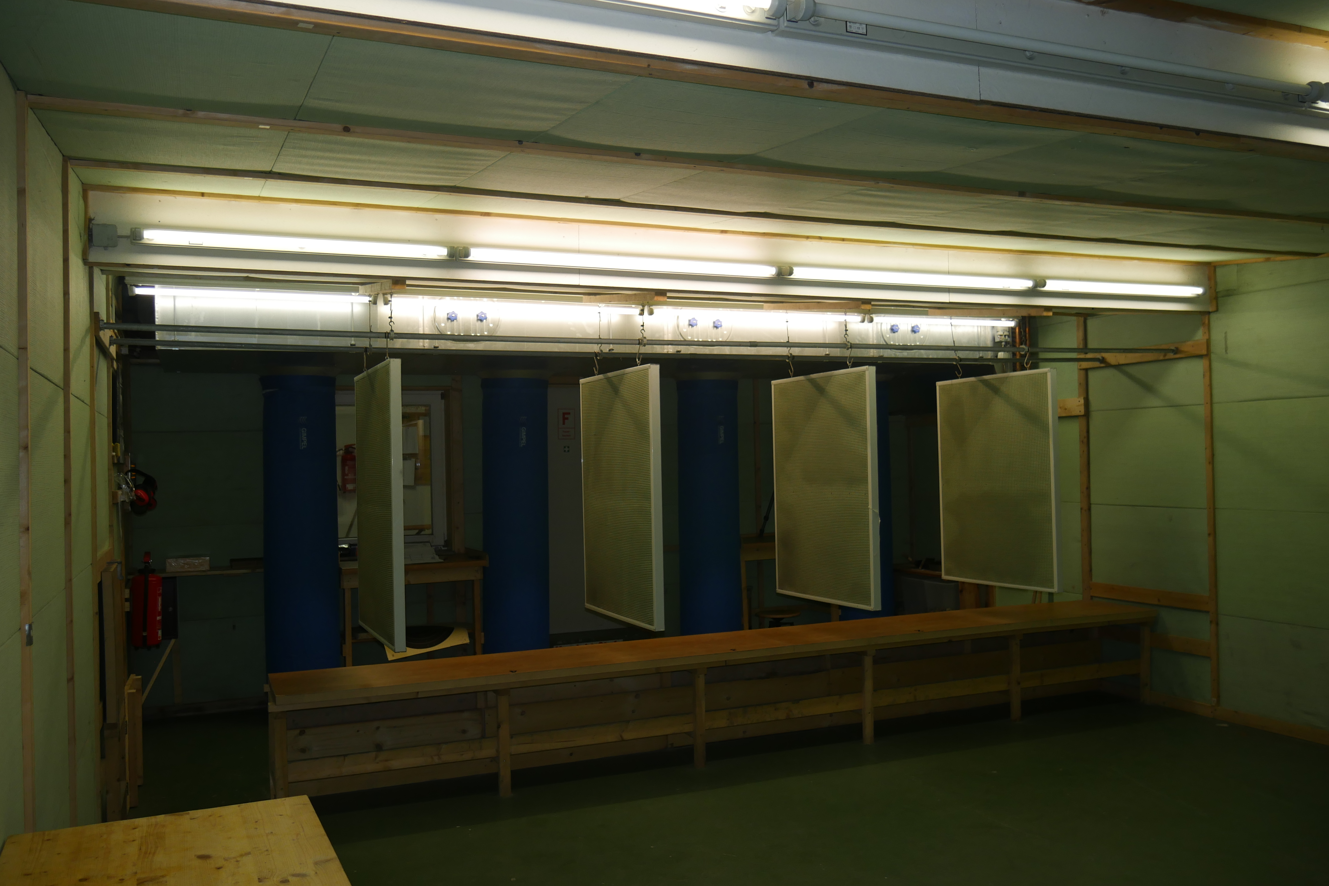 Blick in die Luftgewehrhalle